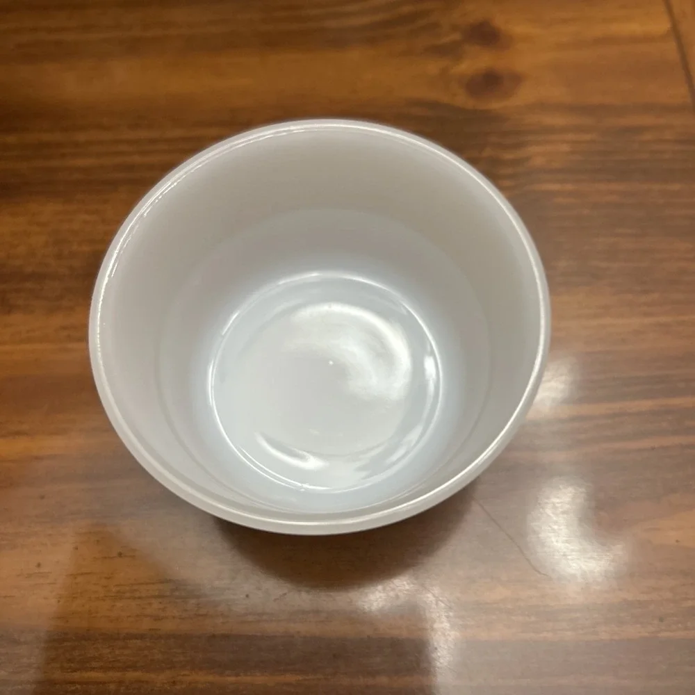 Vintage White GLASSBAKE 3 Inch Prep Cup‎ Bowl Dish